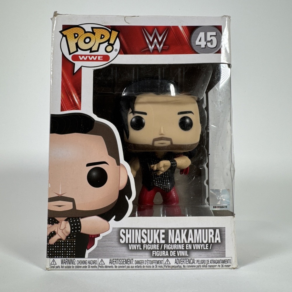 Funko POP! WWE Shinsuke Nakamura #45 Vinyl Figure DAMAGED BOX SEE PICS